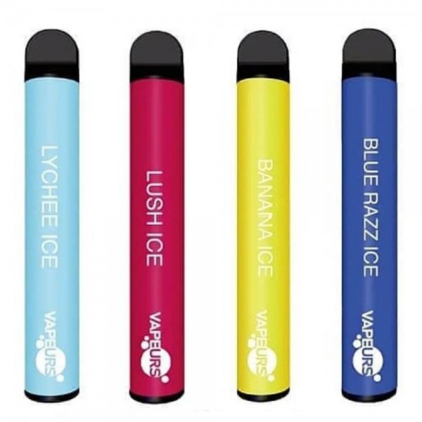 Pack of 10 VAPEURS 600 Puff Disposable Vape Pod Device