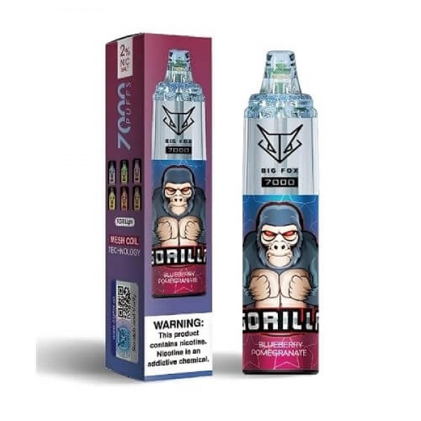 Gorilla Big Fox 7000 Disposable Vape Pod Device - 20MG